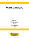 New Holland W130C Tier 2 Wheel Loader Parts Manual 84559339