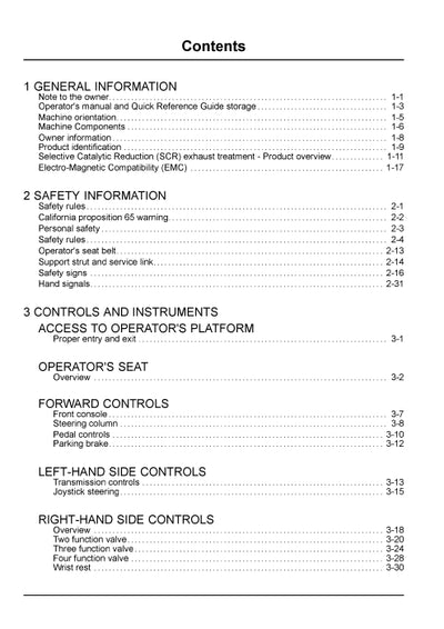 New Holland W130C, W170C Tier 4 Wheel Loader Operator Manual 47558880 Download 