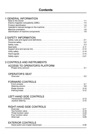 New Holland W190C, W230C Tier 2 Wheel Loader Operator Manual 47535485