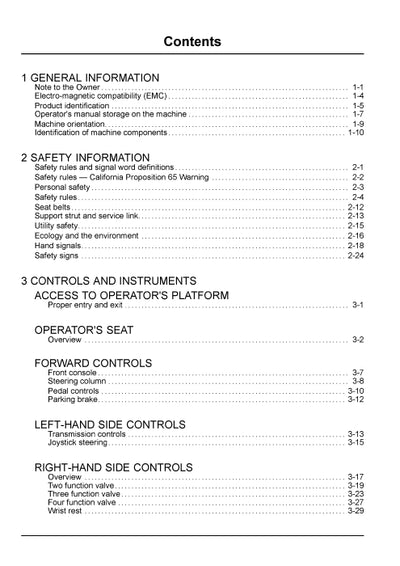 New Holland W190C, W230C Tier 4B Wheel loader Operator Manual 47874112
