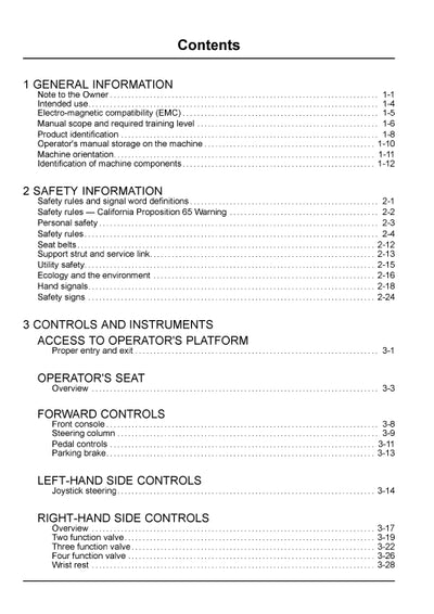 New Holland W230C Tier 4B (final) Wheel loader Operator Manual 47915786