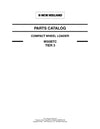 New Holland W50BTC Tier 3 Compact Wheel Loader Parts Manual 87659794NA