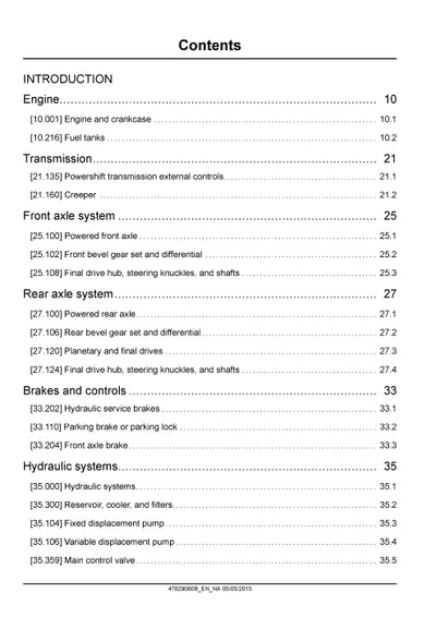 New Holland W50C Tier 4B (final) Compact Wheel Loader Service Manual 47829080B