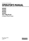 New Holland W80C Tier 4B (Final) Loader Operator Manual 51519799