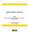 New Holland W80C Tier 4 Compact Wheel Loader (Std, Zb) Parts Manual 533134080PC