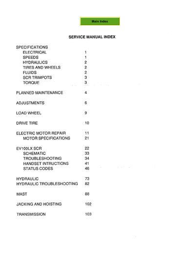 Clark OP 15B (SM-576) Forklift Service Repair Manual - PDF Download