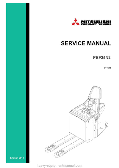 Mitsubishi PBF25N2 Forklift Service Manual