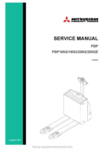 Mitsubishi PBP16N2 Forklift Service Manual