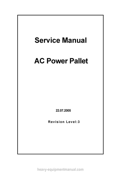 Mitsubishi PBP20M Forklift Service Manual