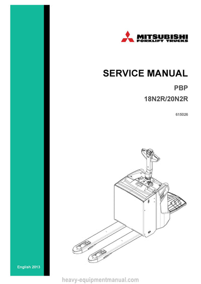 Mitsubishi PBP20N2R Forklift Service Manual