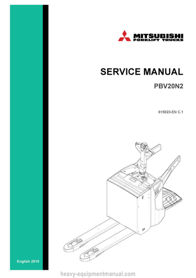 Mitsubishi PBV20N2 Forklift Service Manual