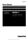Komatsu PC200-11 Hydraulic Excavator Parts Manual SN 508310 And Up