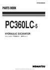 Komatsu PC360LC-5(JPN) Crawler Excavator Parts Manual SN 20057-UP