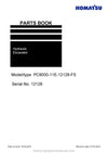Komatsu PC8000-11E-12128-FS PC8000-11E Hydraulic Excavator Parts Manual SN 12128