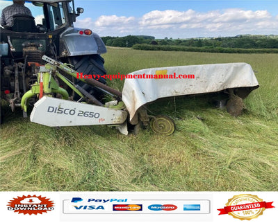 PDF Claas 2650 Plus Disco Mower Parts Manual