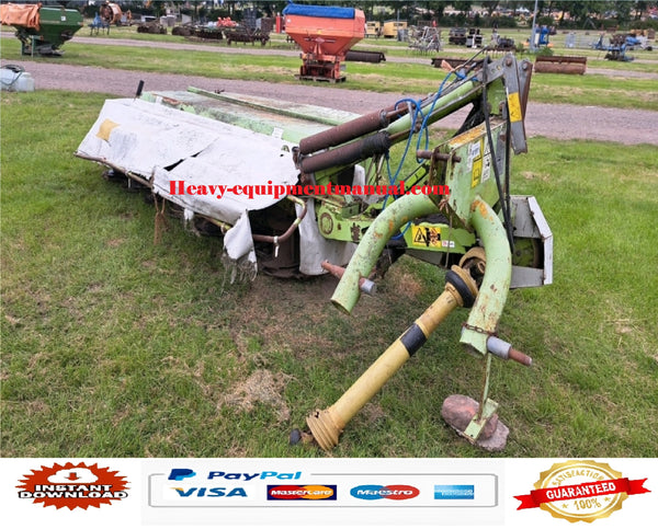 PDF Claas 300 C Disco Mower Parts Manual