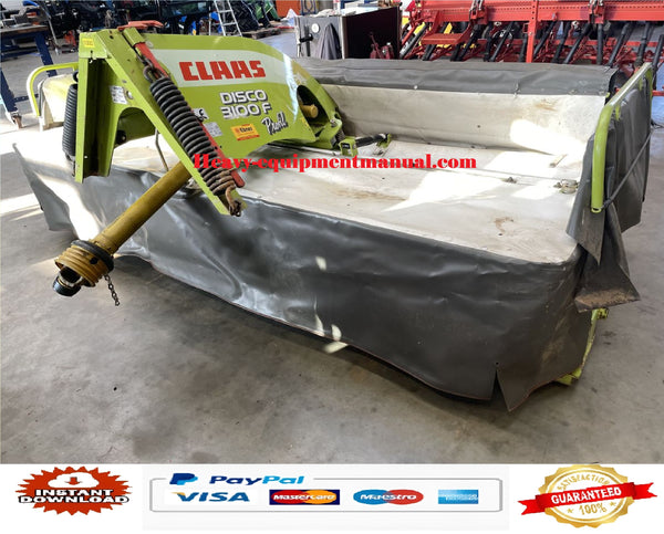 PDF Claas 3100 Disco Contour Mower Parts Manual
