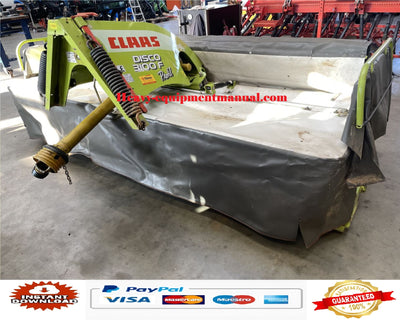 PDF Claas 3100 F Profil Disco Mower Parts Manual
