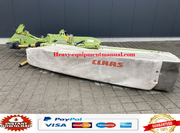 PDF Claas 3500 Disco Contour Mower Parts Manual