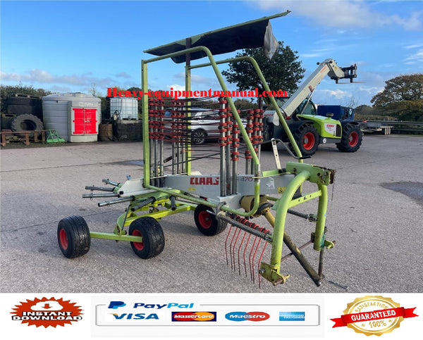 PDF Claas 390 S Liner Swather Parts Manual