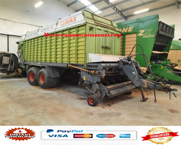 PDF Claas 6800S - 4700S Quantum Self Loading Wagon Parts Manual