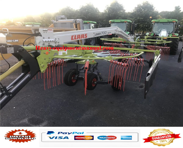 PDF Claas 700 Liner Twin Swather Parts Manual