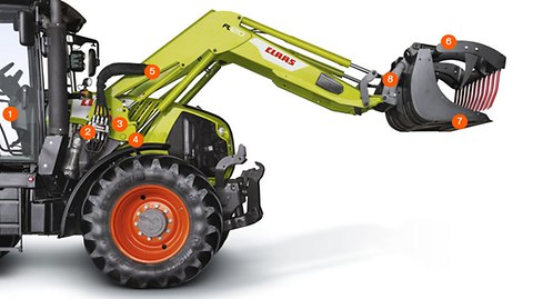 PDF Claas Fl150 - 60 Frontloader Tractor Parts Manual