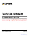 Caterpillar PF-300B PNEUMATIC COMPACTOR Full Complete Service Repair Manual 6HM