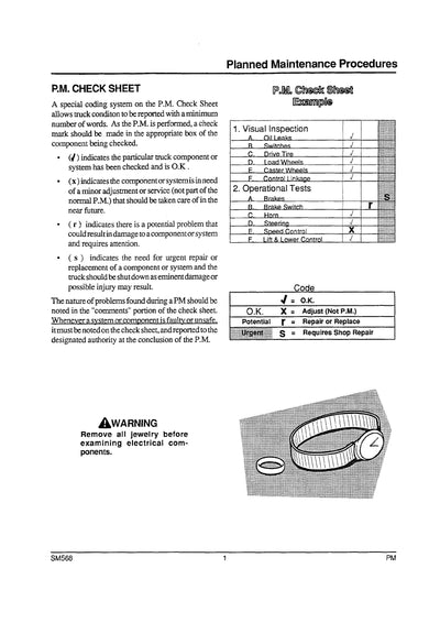 Clark P HWP HWD HWP 25 30 36 (SM-568) Forklift Service Repair Manual - PDF Download