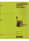 Clark PW15-18PW186 (OH-525) Forklift Overhaul Manual - PDF Download