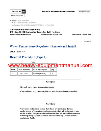 DOWNLOAD CATERPILLAR R2900 LOAD HAUL DUMP SERVICE REPAIR MANUAL 5TW