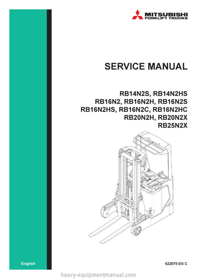 Mitsubishi RB20N2H Forklift Service Manual