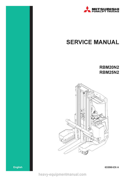 Mitsubishi RBM20N2 Forklift Service Manual