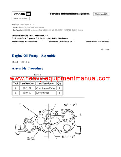 Download Caterpillar RM-500 RECLAIMER MIXER Service Repair Manual ASW 