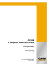 Case CX50B Compact Crawler Excavator Parts Manual S3PJ00029ZE01NA