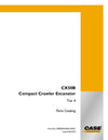 Case CX50B Tier 4 Compact Crawler Excavator Parts Manual S3PJ00035ZE01NA