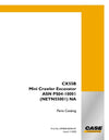 Case CX55B MINI CRAWLER EXCAVATOR TIER 4 Parts Manual S3PS00018ZE01