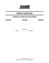Case CX27B Compact Crawler Excavator Parts Manual S3PV00023ZE01NA