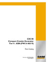 Case CX31B Compact Crawler Excavator Parts Manual S3PW00042ZE02