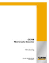 Case CX36B Crawler Excavator Parts Manual S3PX00012ZE01NA