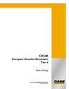 Case CX36B Tier 4 Compact Crawler Excavator Parts Manual S3PX00033ZE01NA