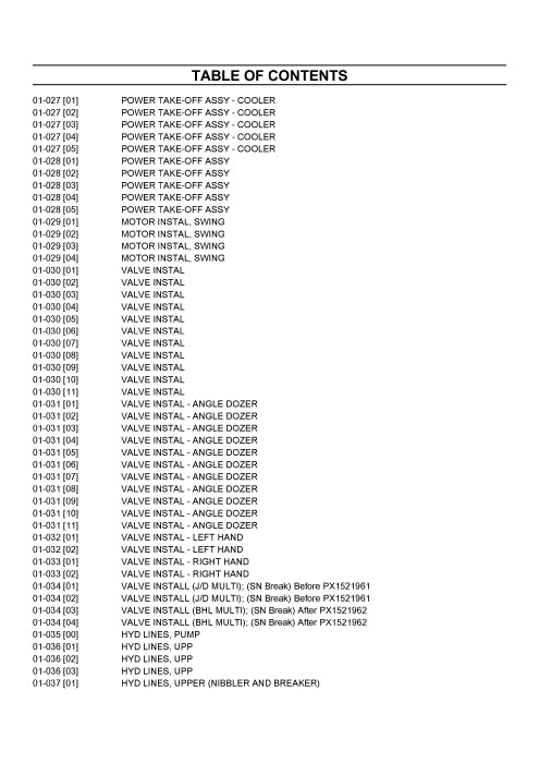 Case CX36B COMPACT CRAWLER EXCAVATOR Parts Manual S3PX00040ZE06