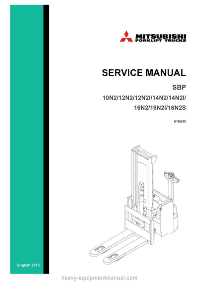 Mitsubishi SBP12N2I Forklift Service Manual