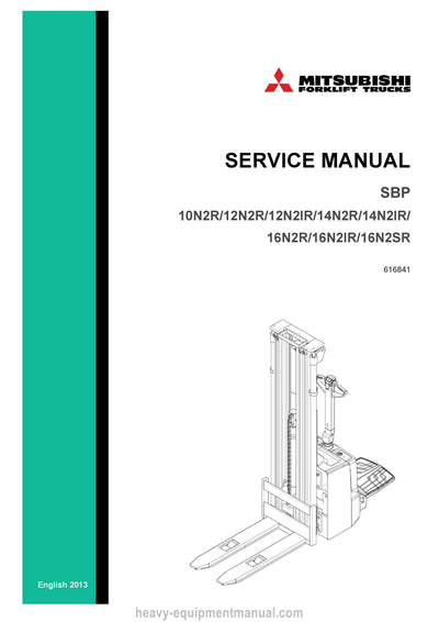 Mitsubishi SBP14N2R Forklift Service Manual