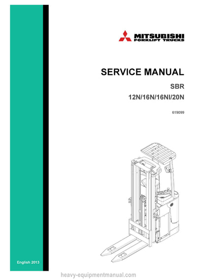 Mitsubishi SBR16NI Forklift Service Manual