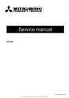 Mitsubishi SBV12PI Forklift Service Manual