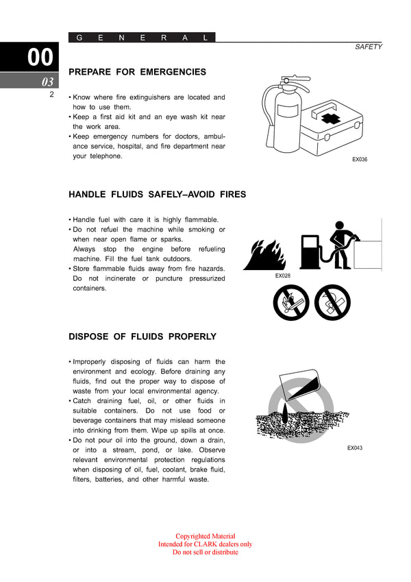 Clark SF 35-45 D L CMP 40-50s D L (SM-712)  Forklift Service Repair Manual - PDF Download