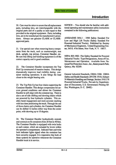 Clark C500 Y950 CH (SM-580) Forklift Service Repair Manual - PDF Download