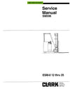 Clark ESM II (SM-596) Forklift Service Repair Manual - PDF Download