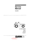 Clark SM-607D Diesel Towing Tractor Service Repair Manual - PDF Download